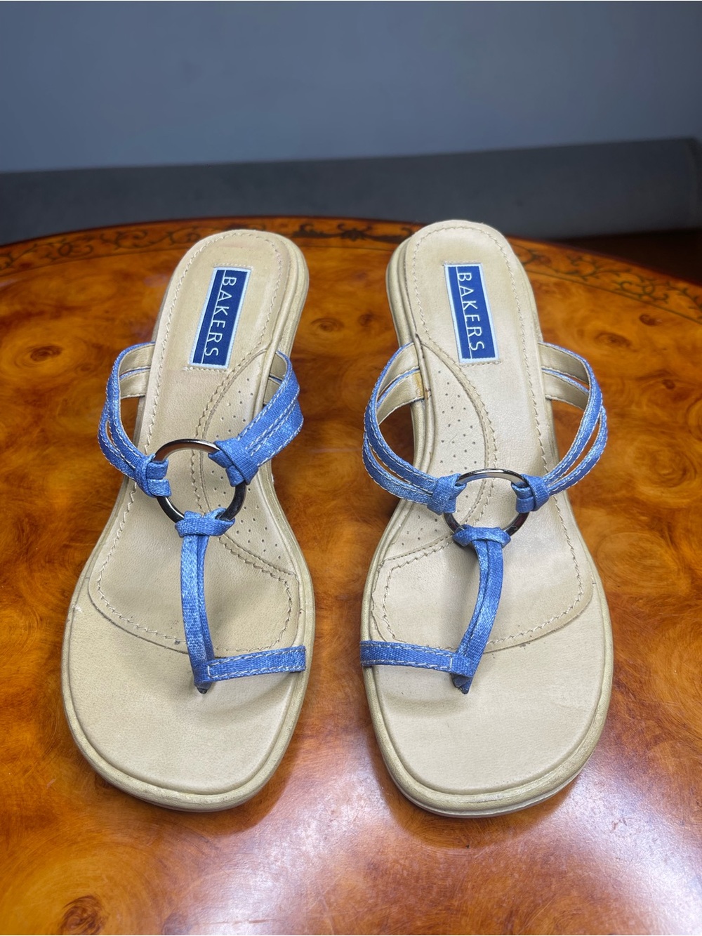 Bakers Blue Ring-Detail Thong Sandals